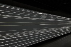 Passageway showing an animation of the passage of billions of years in space.