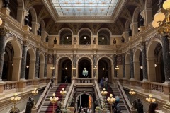 Atrium and hallway of the Historical Building.